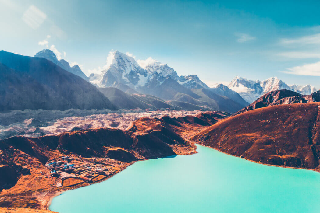 Everest Three Passes Trek landscape view
